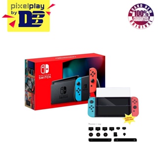 Nintendo Switch (Neon Blue/Red) Gaming Console Bundle with Hades