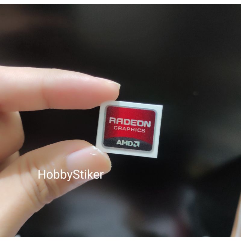 Amd radeon graphic stickers for laptop pc hologram effect | Shopee ...
