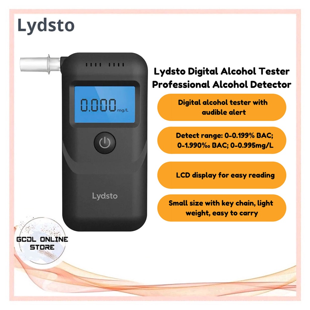 Lydsto Alcohol Tester Handheld Digital Alcohol Breath Tester ...