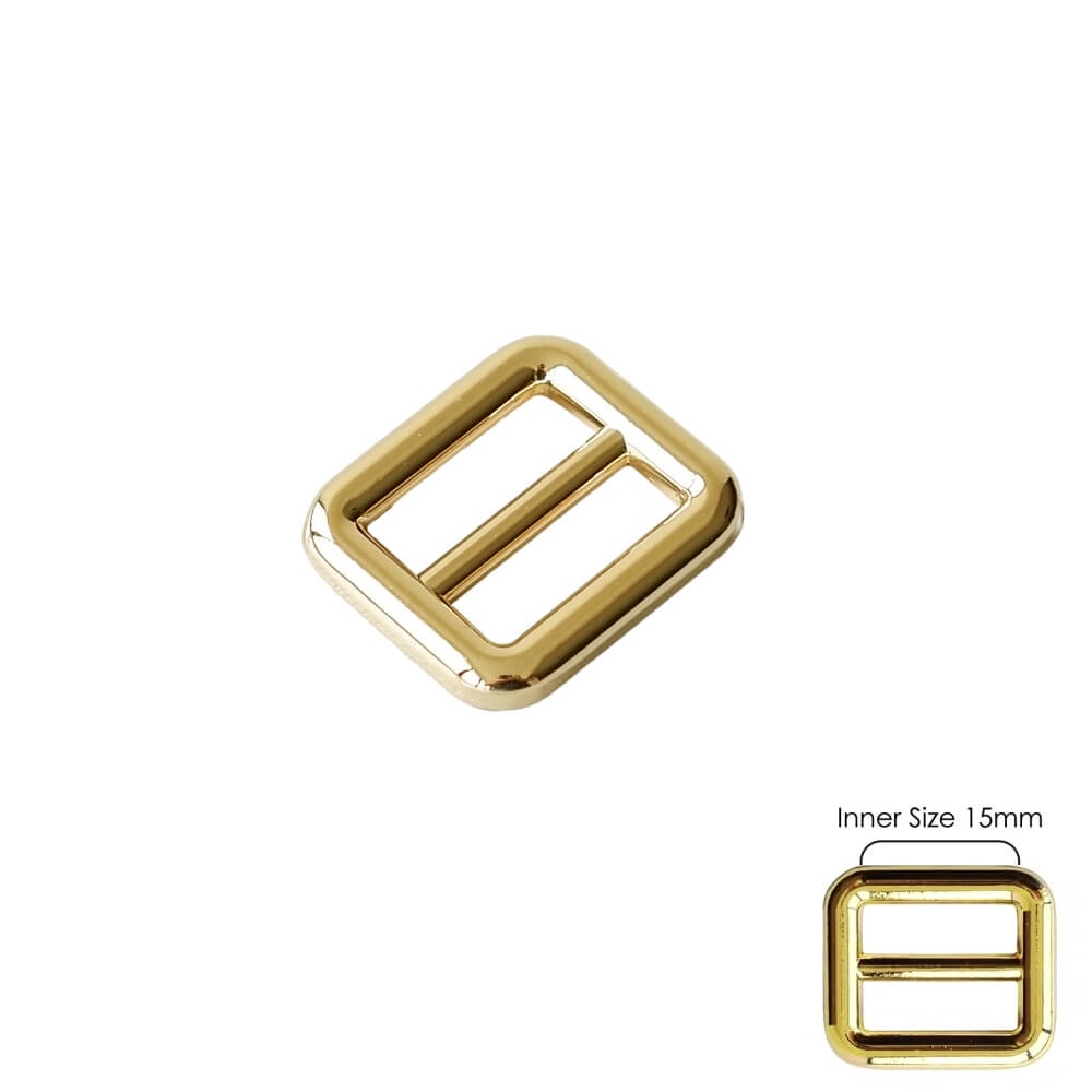 Rectangular Square Buckle 15mm - Gold 6155G | Shopee Philippines
