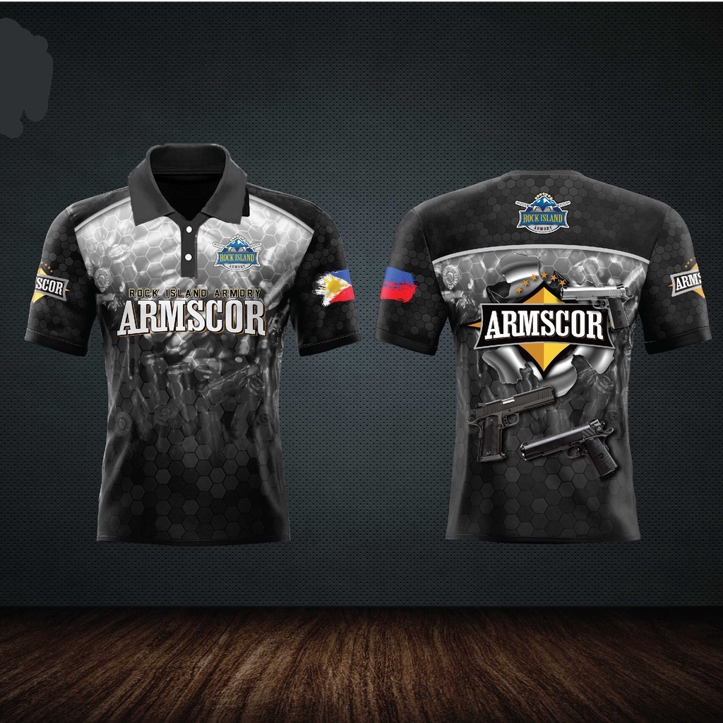 ARMSCOR Polo Shirt Full Sublimation | Shopee Philippines