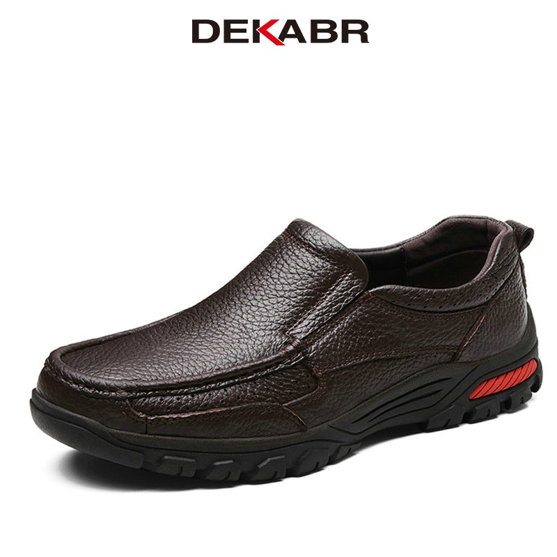 DEKABR Fashion Comfortable Breathable Soft Genuine Leather Loafers ...