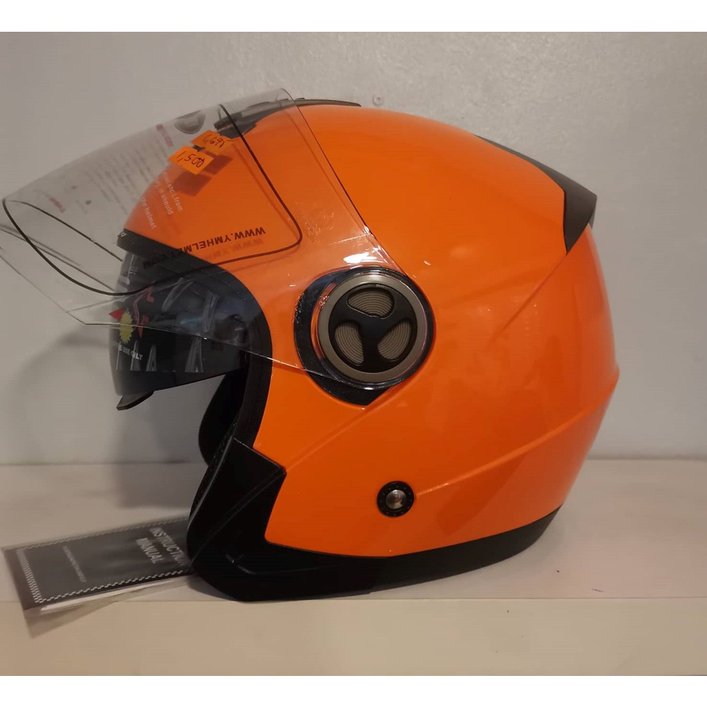 YEMA YM623 HALF FACE DUAL VISOR MOTORCYCLE HELMET LARGE SIZE Shopee Philippines