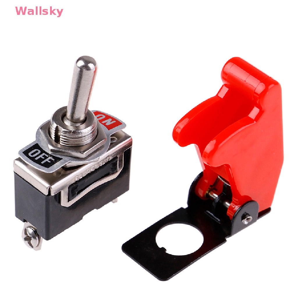 Wallsky> Toggle Switch Cover ON/OFF Switch Metal Lever Car Dash Light