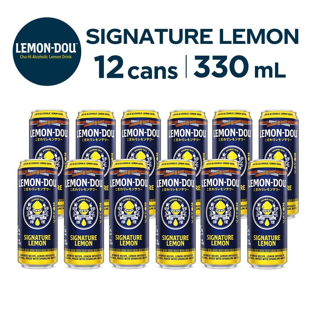 Lemon Dou Signature Lemon 330ml 5 Alcohol Chu Hi Pack Of 12 Shopee