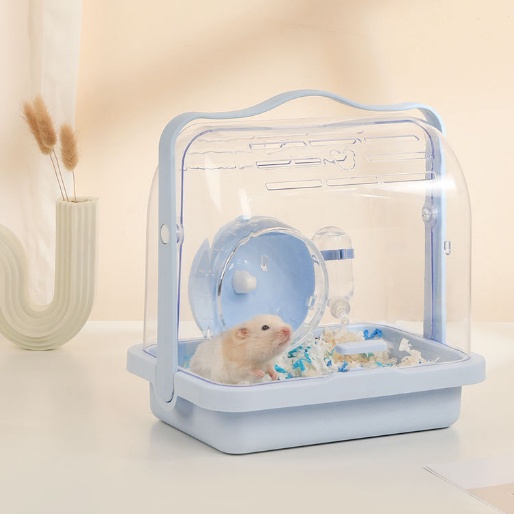 032 Acrylic Transparent Hamster Cage With Rat Running [2] O12-3 ...