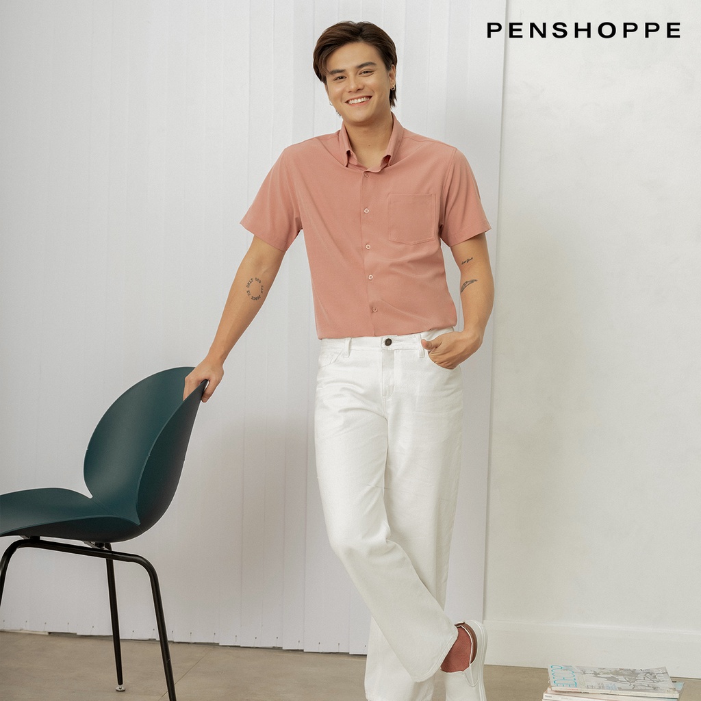 Penshoppe store pink shirt