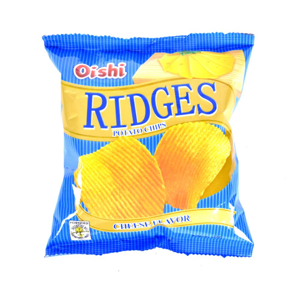 Oishi Ridges Cheese Flavor 22g Shopee Philippines