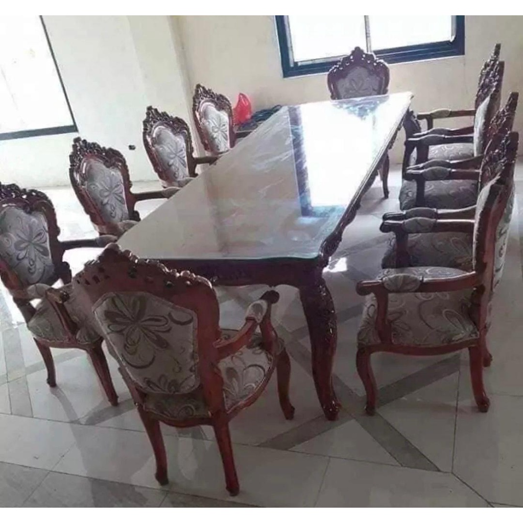 Abaniko dining table 6 seater made in gmelina wood Shopee Philippines