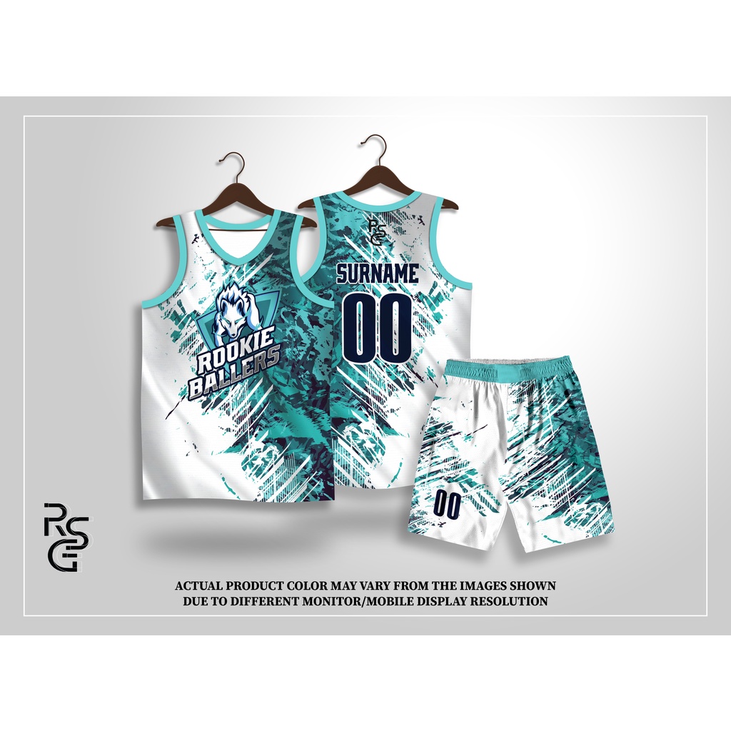 Rookie Ballers Jersey 2023 Customized Jersey Full Sublimation White and
