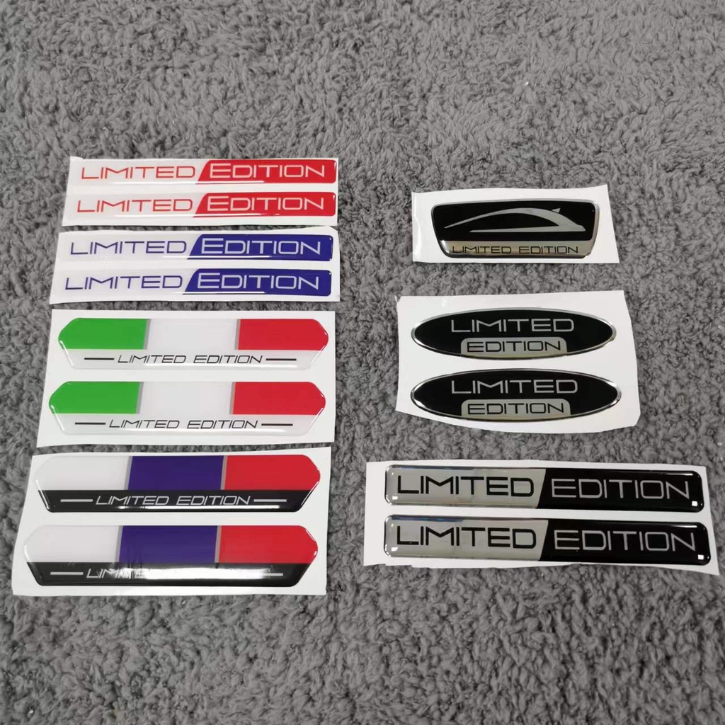 3D Epoxy Resin Sticker Limited Edition Emblem Logo For Motorcycle