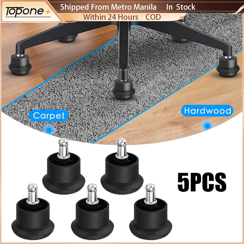 5pcs Bell Glides Replacement for Office Chair Swivel Wheels Sliding