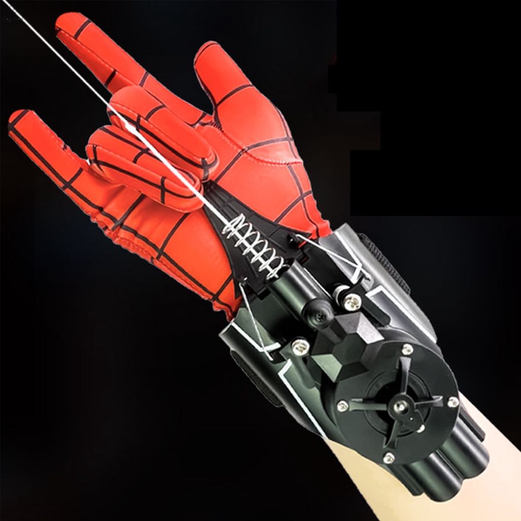 Spider Gloves Man Web Shooter Toy With An Adjustable Wrist Strap For ...