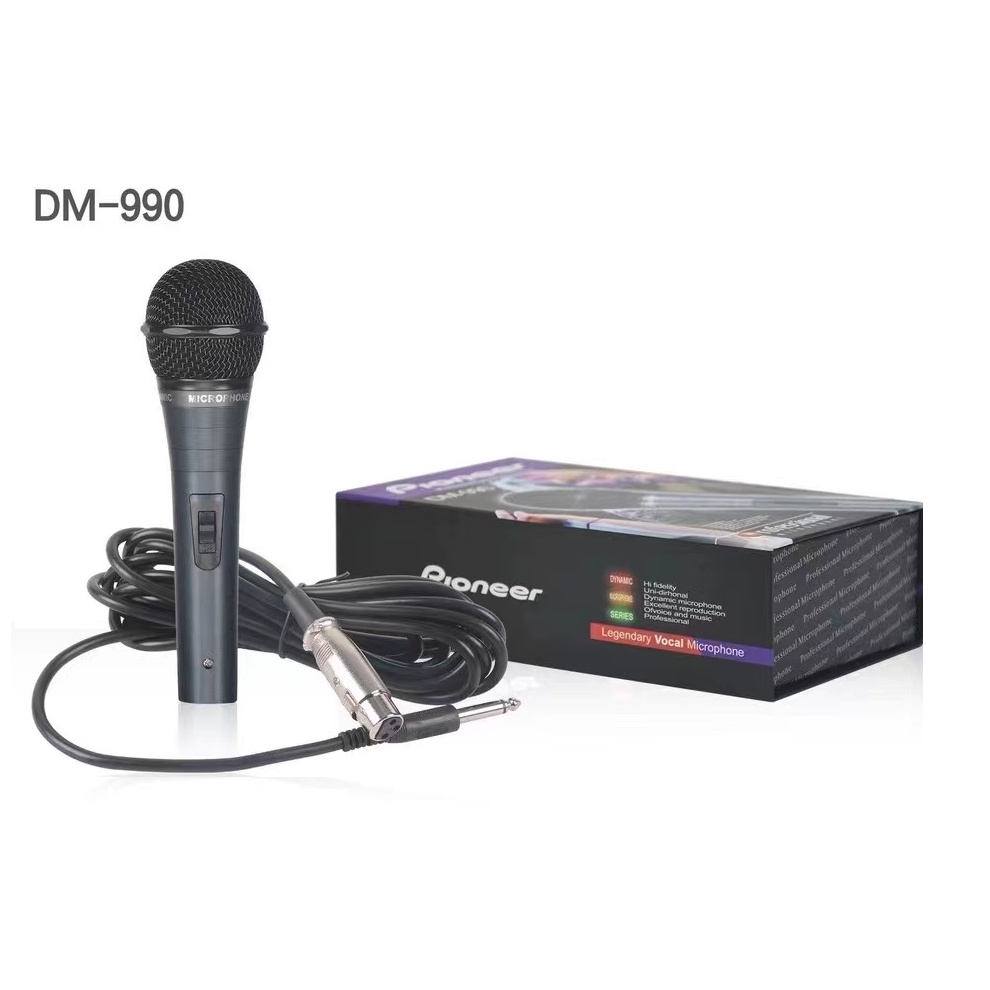 Pioneer Microphone DM990 Professional Dynamic Wired Karaoke Mic