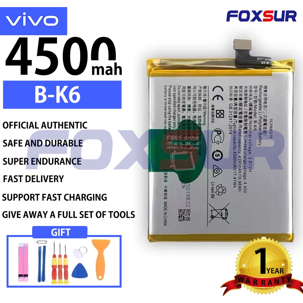 VIVO V19 V19 NEO V17 Battery Model: B-K6 Original Li-ion Polymer ...