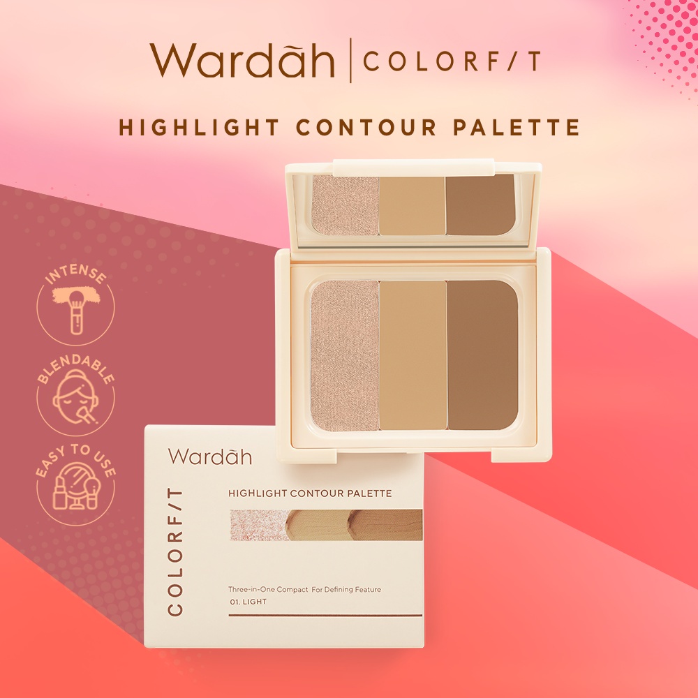 Wardah Colorfit Highlight Contour Palette | Shopee Philippines