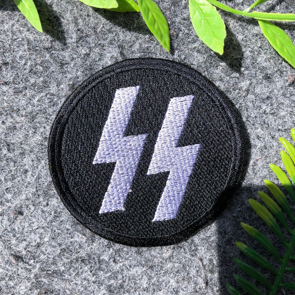 Ss Schutzstaffel Logo Round Round Emblem Embroidery Sewing High Quality 