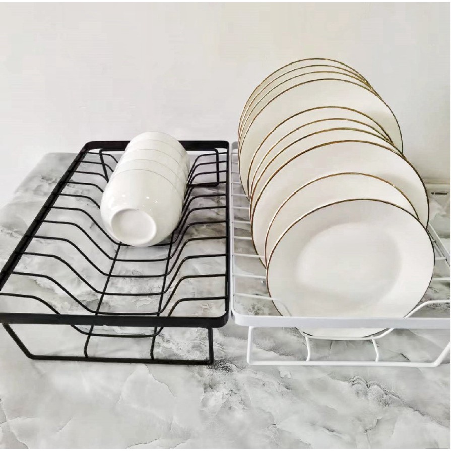 1 layer dish rack kitchen storage rack drain rack dish | Shopee Philippines