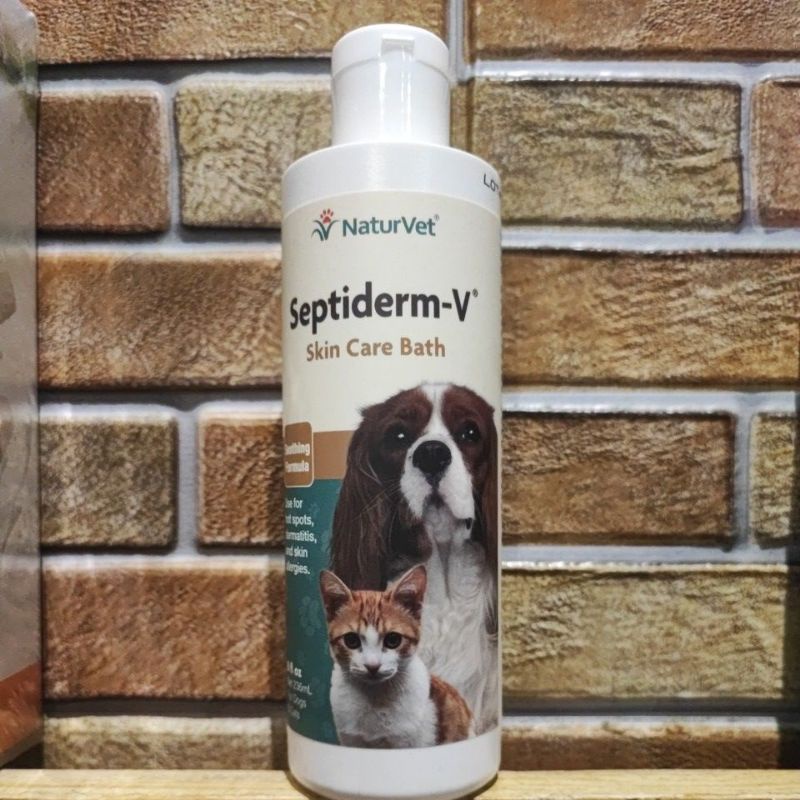 Naturvet SeptidermV SHAMPOO Skin Care Bath for Dogs and Cats