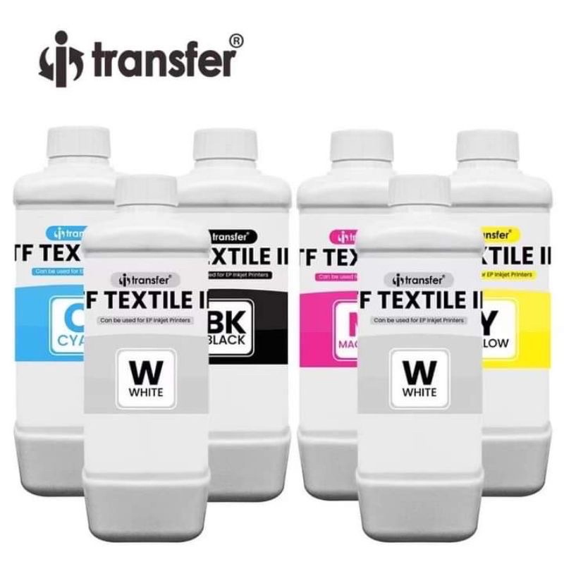 iTRANSFER TEXTILE PIGMENT INK USE FOR DTF PRINTING CMYK,W 1LITER ...