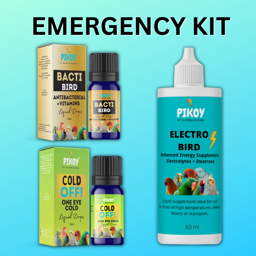 EMERGENCY KIT (Electro Bird + Bacti Bird + Cold Off) Shopee Philippines