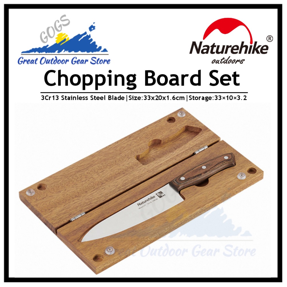 Naturehike Outdoor Camping Kitchen Knife Chopping Board Set Two Piece