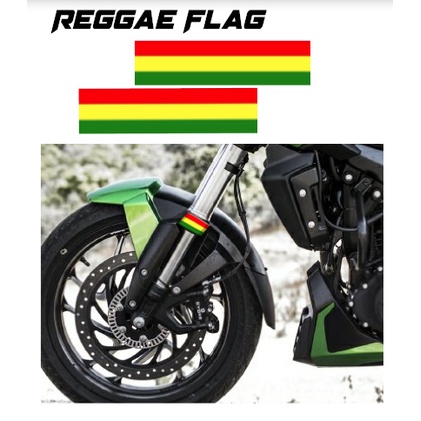 Reggae Flag Sticker for shock 2 pcs | Shopee Philippines