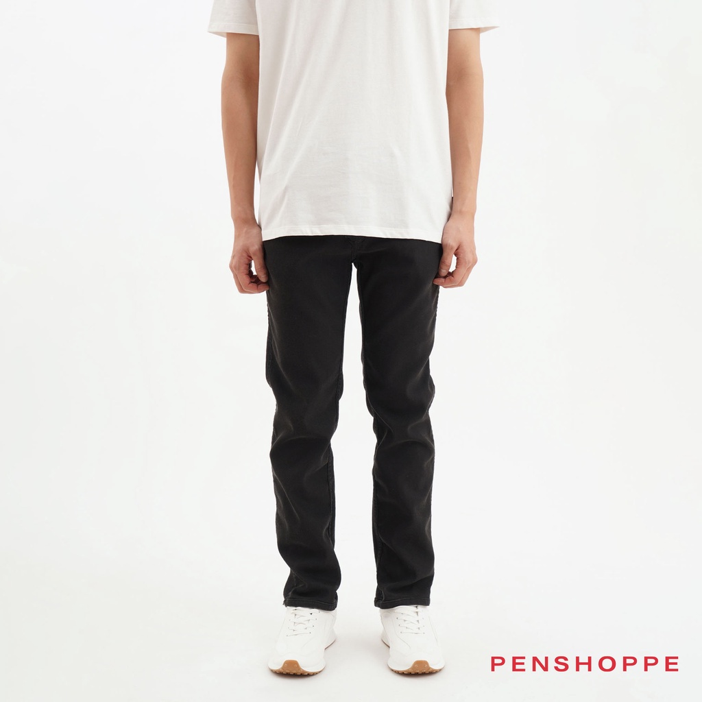 Penshoppe Reversible Slim Fit Jeans For Men (Gray) | Shopee Philippines