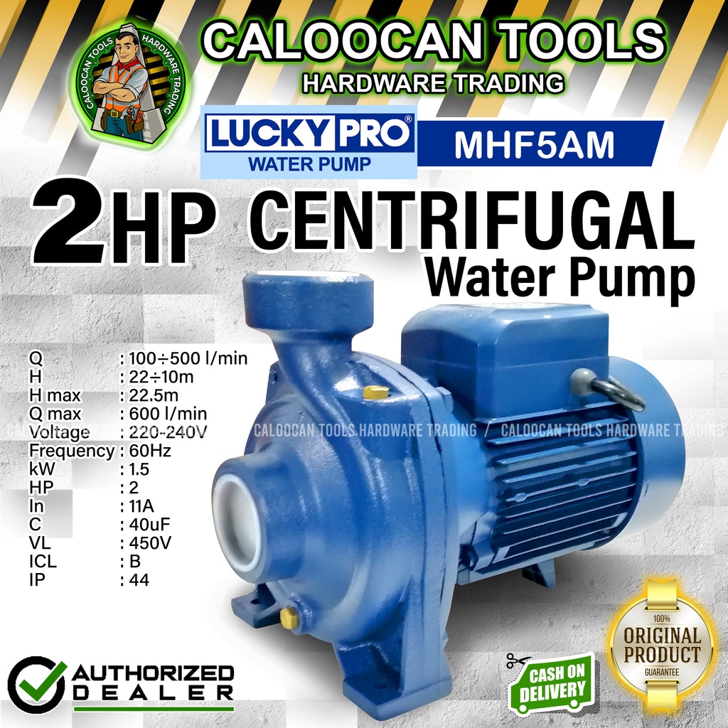 LUCKY PRO Italy MHF/5AM 2HP 2"x2" Centrifugal Pump / Electrical Water