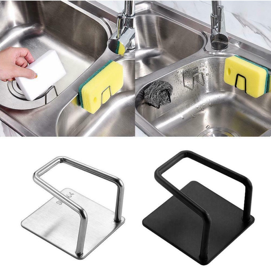 304 Stainless Steel Drain Rack Sponge Drain Rack Kitchen Cloth Steel ...