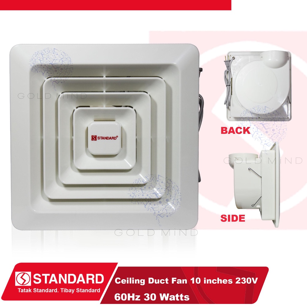 Standard Duct Fan 10 inches Ceiling Duct Fan 30W Shopee Philippines