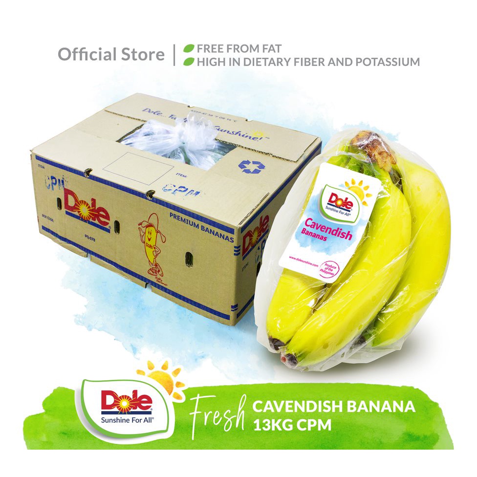 Dole Fresh Cavendish Banana 13kg Shopee Philippines