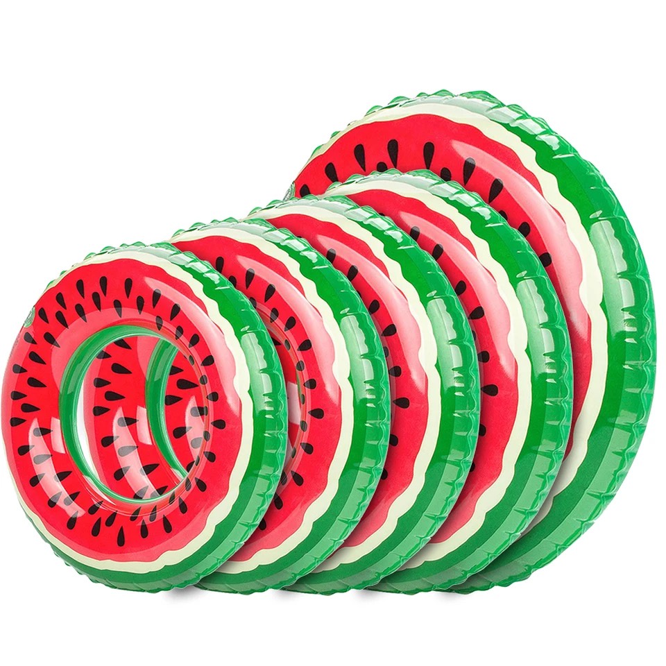 Swim ring Inflatable watermelon swimming ring Adult fruit swimming ring ...