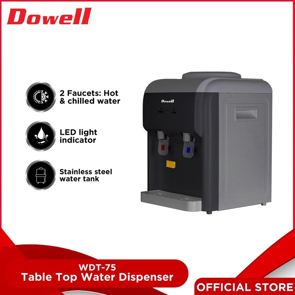 Dowell WDT75 Water Dispenser Table Top Shopee Philippines