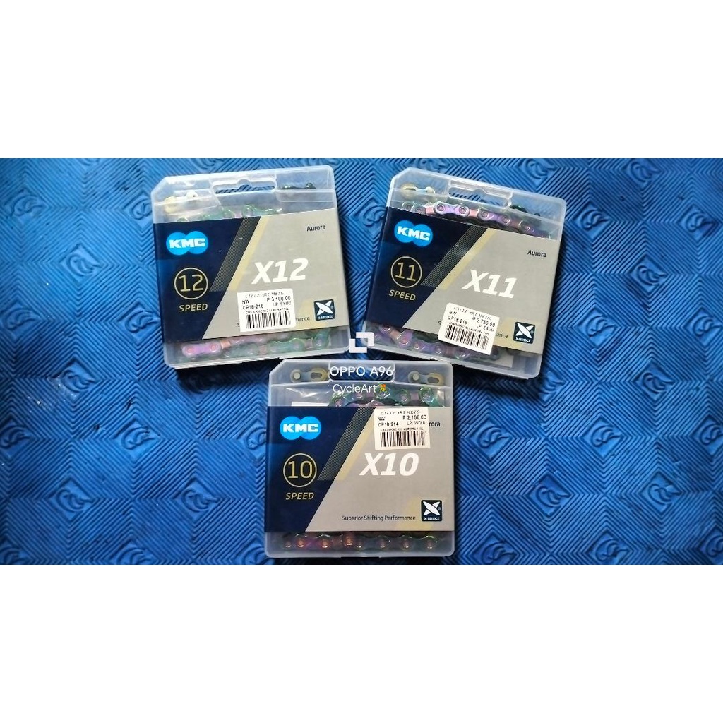 KMC CHAIN X10,X11,X12 AURORA for CYCLIST | Shopee Philippines