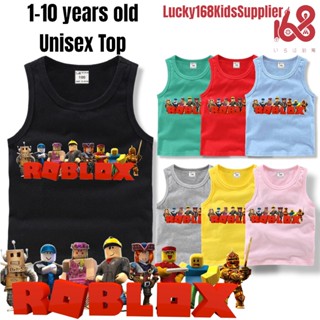 7COLOR ROBLOX GAME GAMER COTTON TSHIRT 1-10 YEARS OLD UNISEX TOPS SHIRTS  BOYS GIRLS KID BABY TEENS ANIME SHIRT TOPS TEE TEES T-SHIRT T-SHIRTS SHIRT  SHIRTS SUMMER CLOTHING TANK TOP CLOTHING XMAS