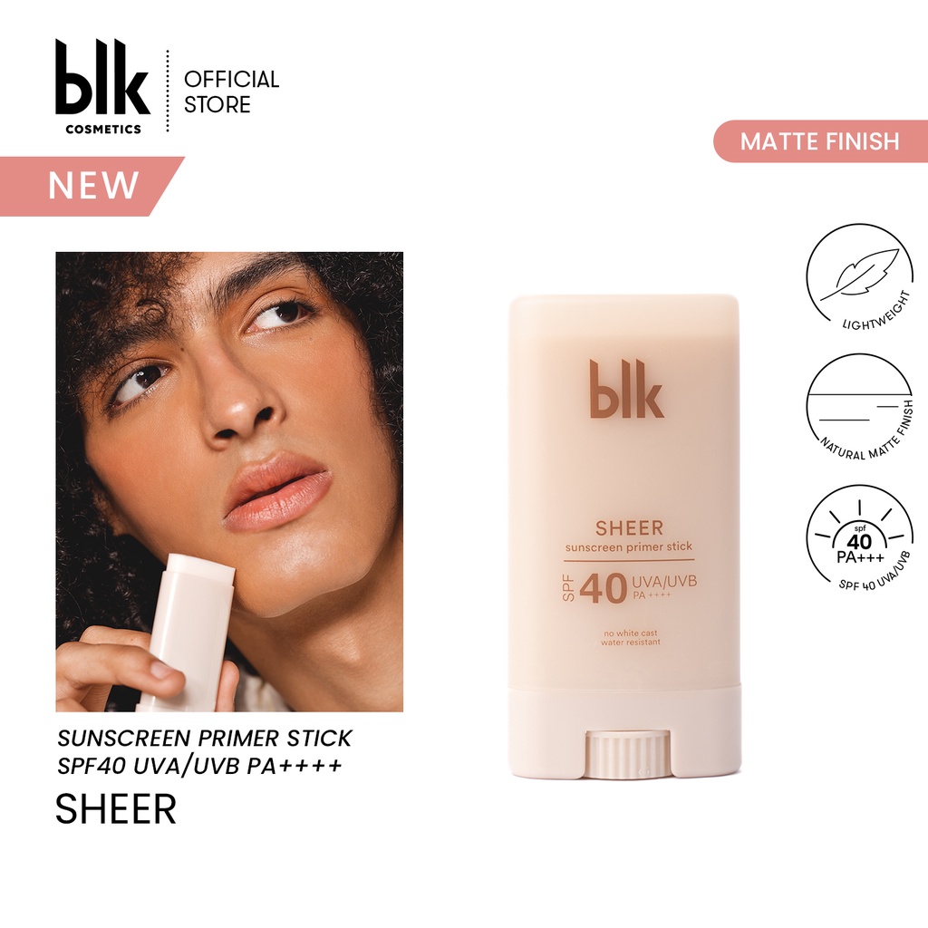 blk cosmetics universal sheer sunscreen primer stick SPF 40 UVA/UVB PA