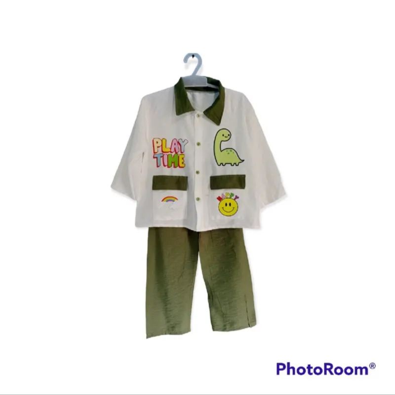 Children's CROP Suits EMOJI POLO LINEN/Latest VIRAL Girls Suits 2022 ...