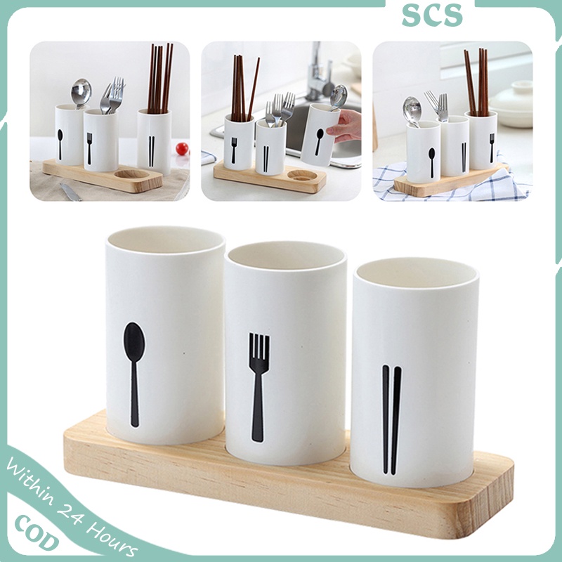 Utensil Holder Chopsticks Holder Cutlery Storage Rack,for Spoons Knives ...