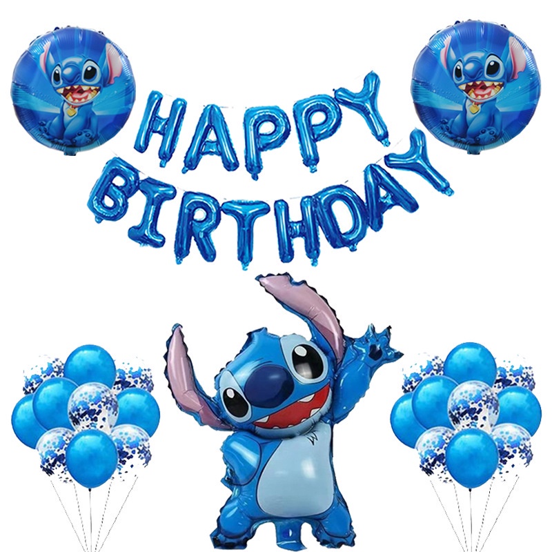 Lilo & Stitch Balloons Set Birthday Party Decoration Aluminum Film