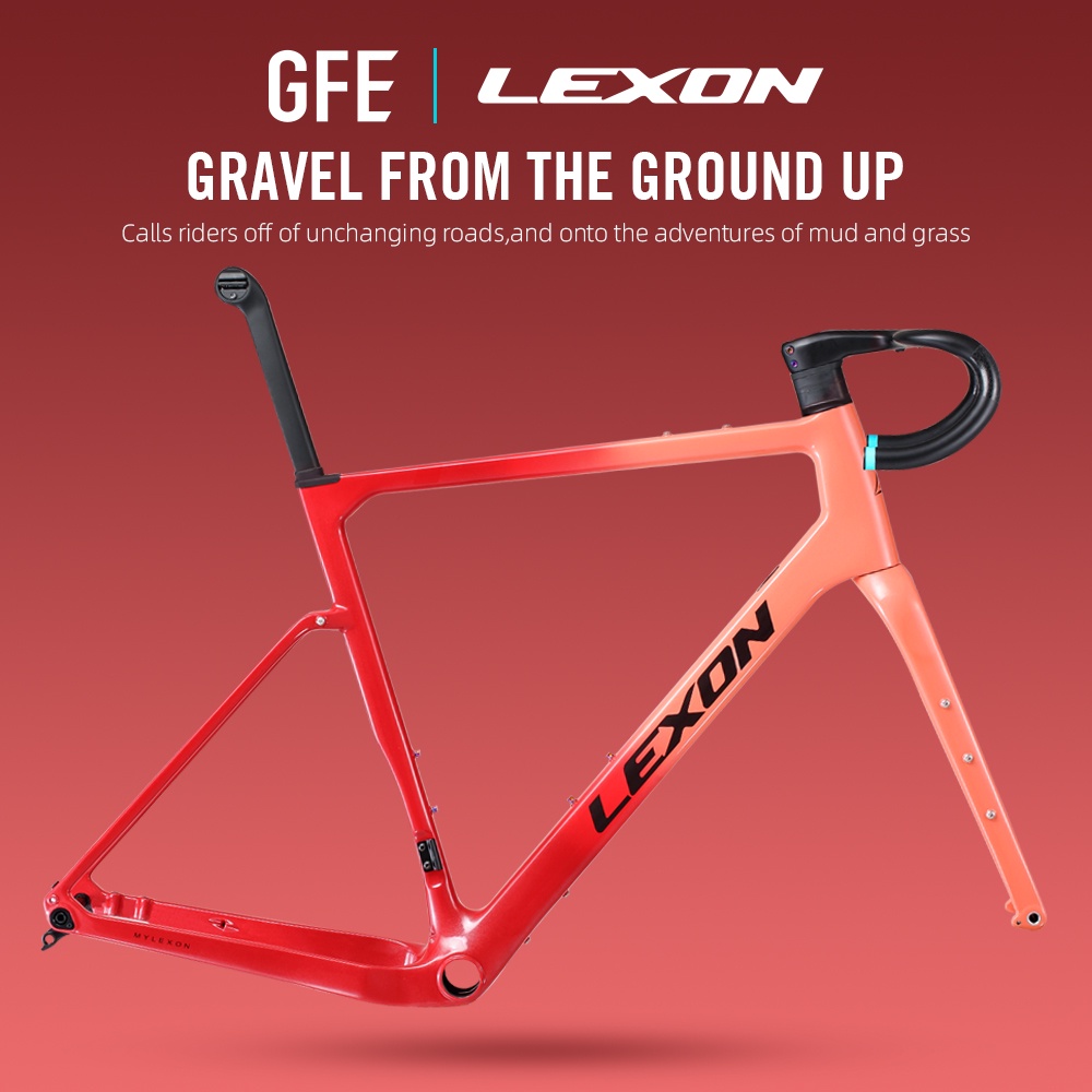 2023-lexon-gfe-carbon-gravel-bike-frame-off-road-bicycle-framework