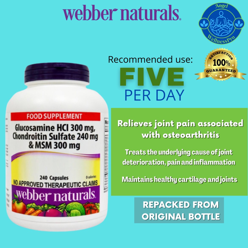 ber Naturals Triple Action Glucosamin HCI 300mg, Chondroitin Sulfate