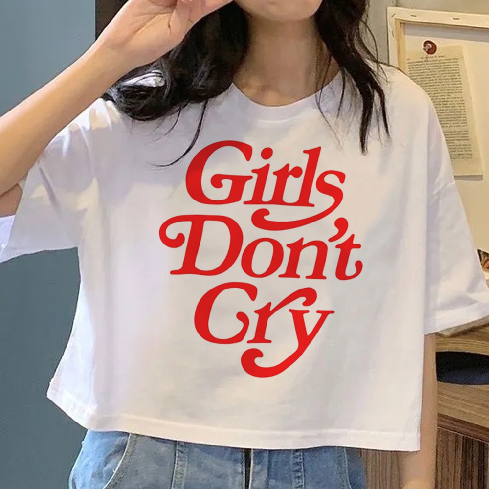 girls dont cry tshirt women funny summer tshirt girl comic Japanese