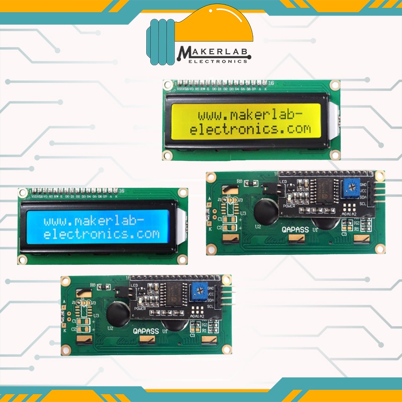 1602 16x2 character lcd module display hd44780 with i2c shopee