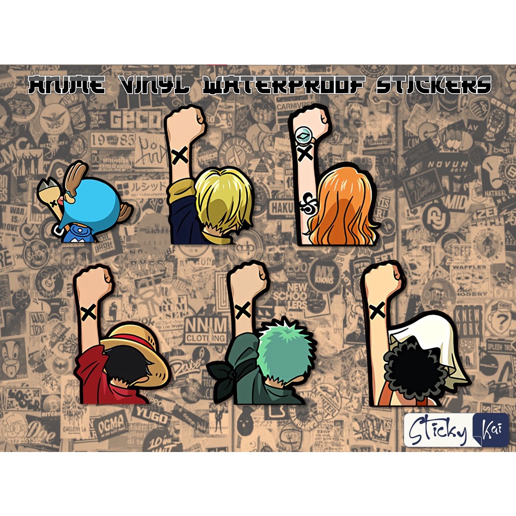 One Piece - Anime Vinyl Waterproof Stickers | Shopee Philippines