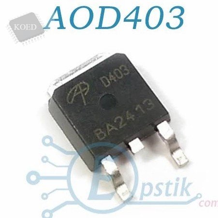 Sparepart D403 AO AOD403 403 Transistor SMD Mosfet P-Ch 85A 30V To-252 ...