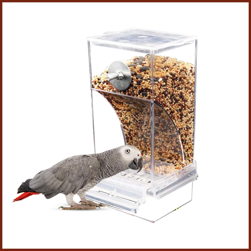 No Mess Bird Feeders Automatic Parrot Feeder Drinker Seed Food ...