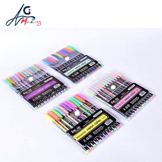 12 Packs Of Flashing Jelly Pen Journal Juice Pen Flashing Sparkling  Pearlescent Quicksand Shiny Fluorescent Journal Pen