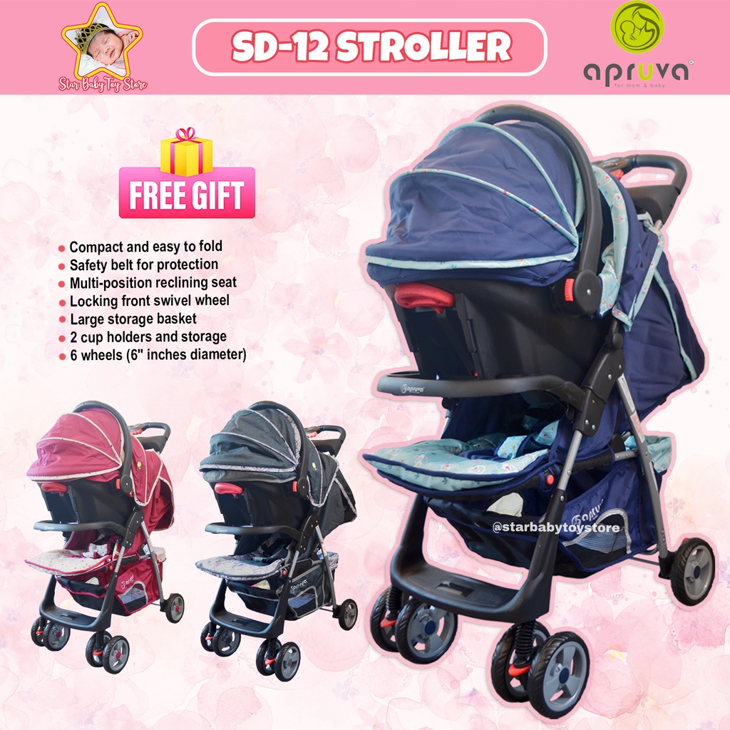 Apruva stroller with hot sale car seat price