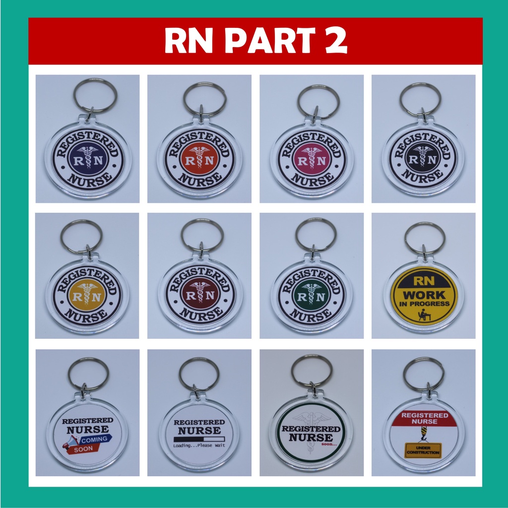 RN Keychain for Nursing Students and Professionals Registered Nurse PART 2 Shopee Philippines
